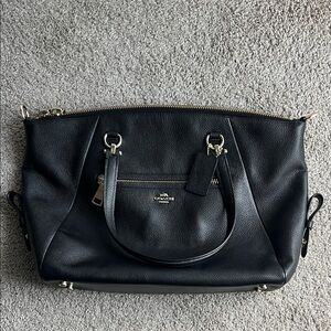Coach Black Leather Shoulder Bag